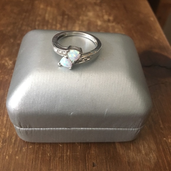 Opal Sterling Silver Ring - Size 7 - Picture 5 of 5